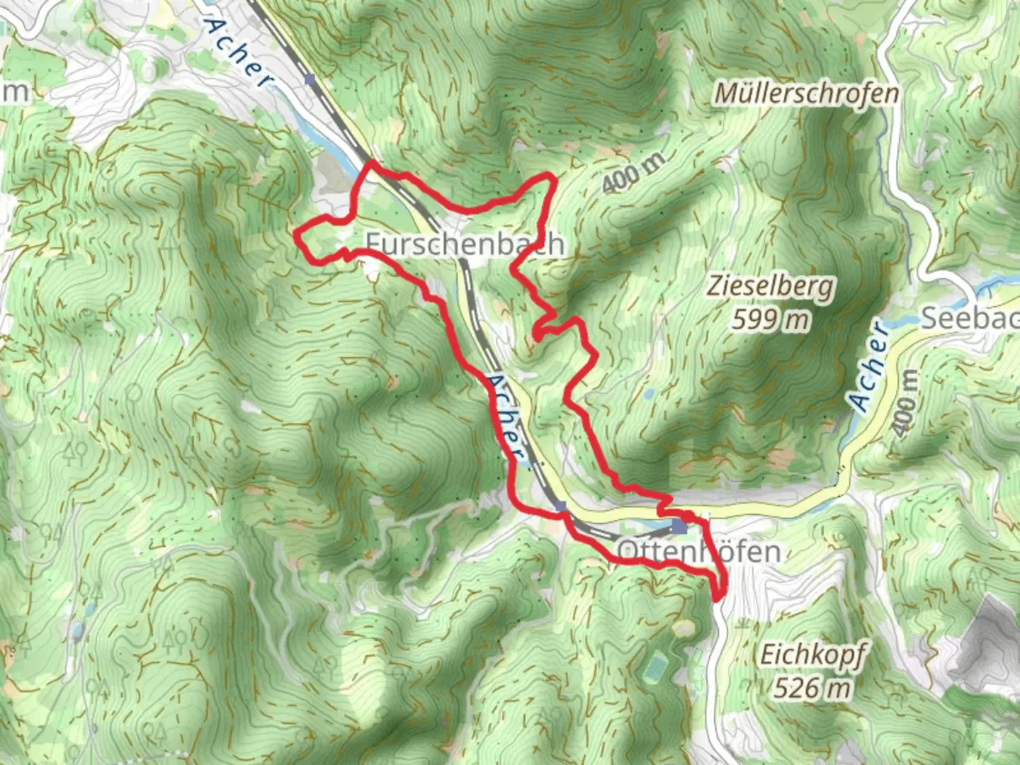 An image depicting the trail LEPO Pfad and its surrounding area.