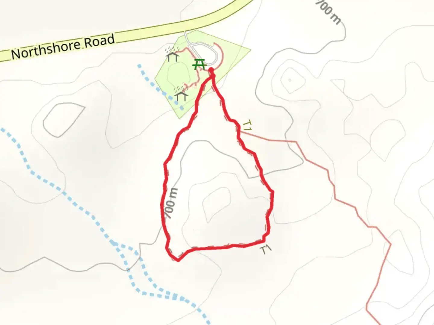 An image depicting the trail Redstone Loop Trail and its surrounding area.