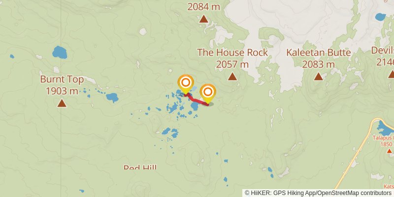 Separation Creek Loop spur 3 Map