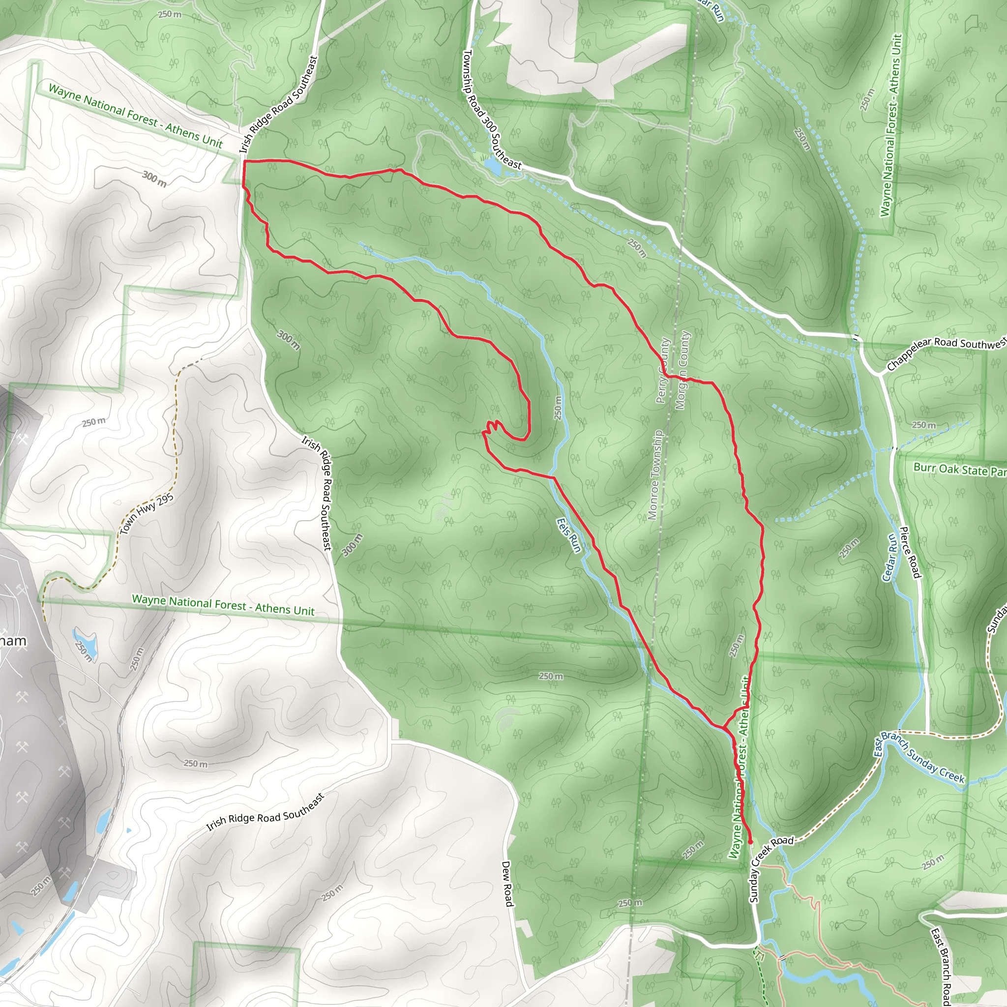 Wildcat Hollow Trail Loop mobile static map