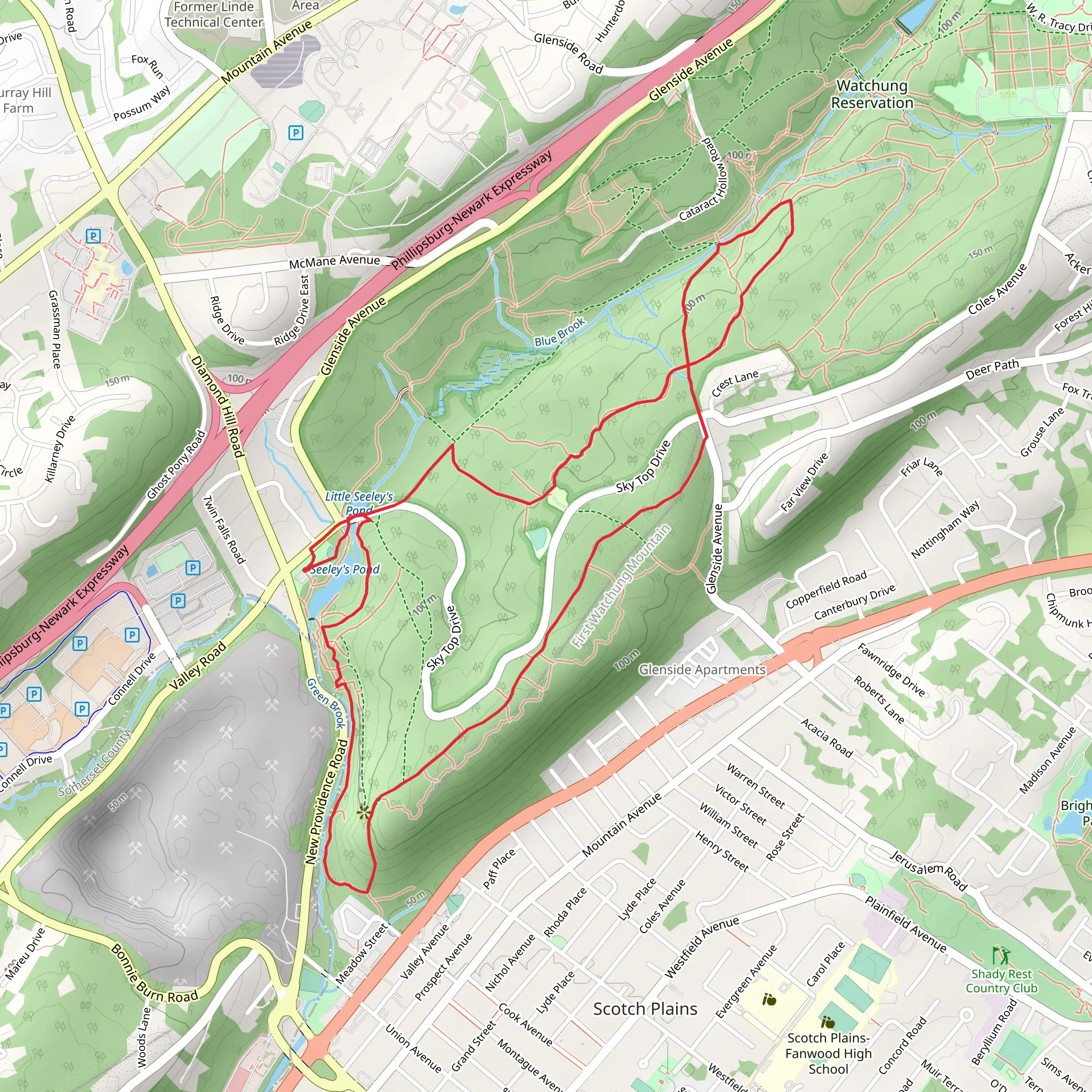 White Loop Trail mobile static map