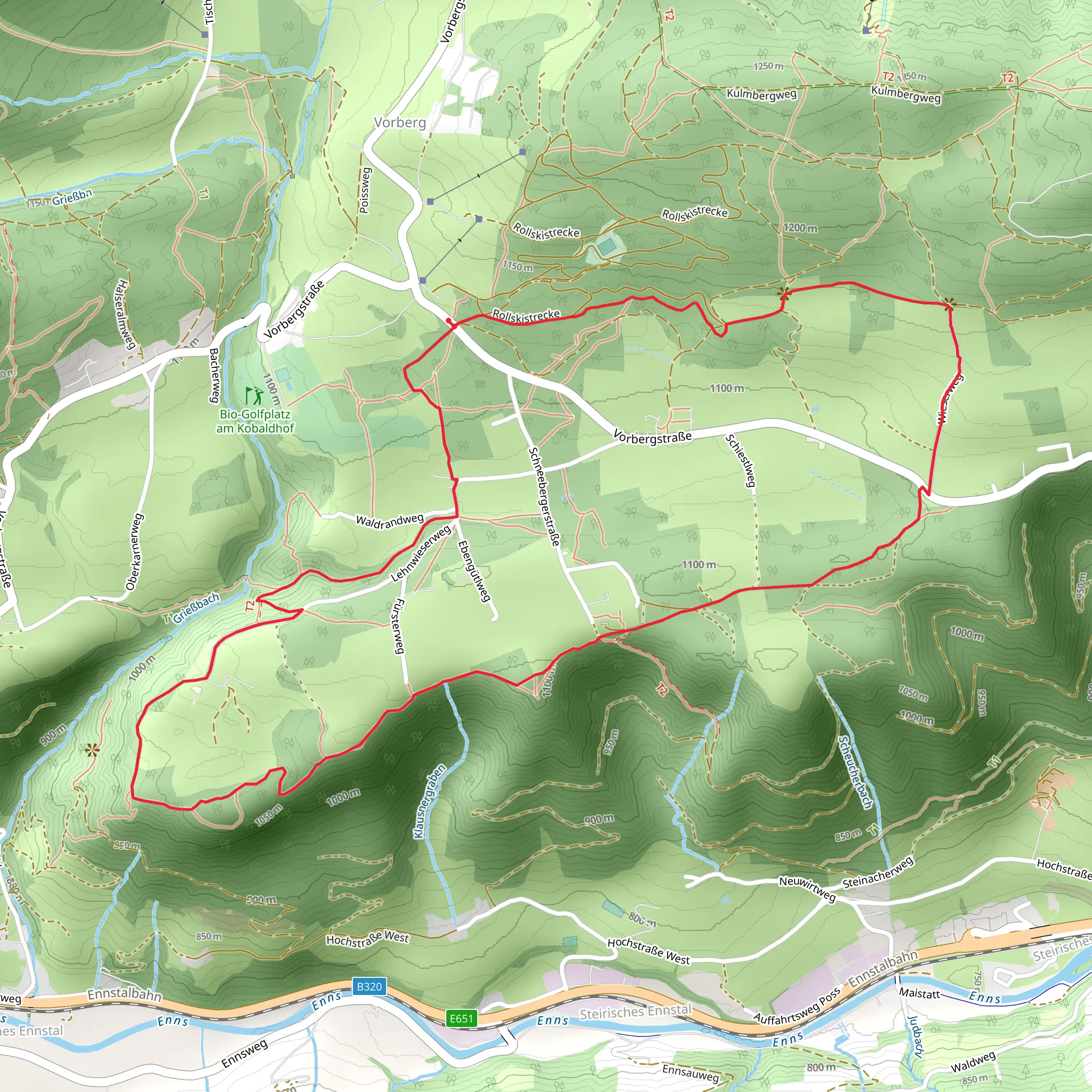 Vorberg Loop Trail mobile static map