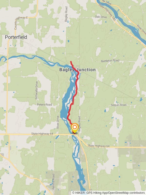 Peshtigo River Out and Back