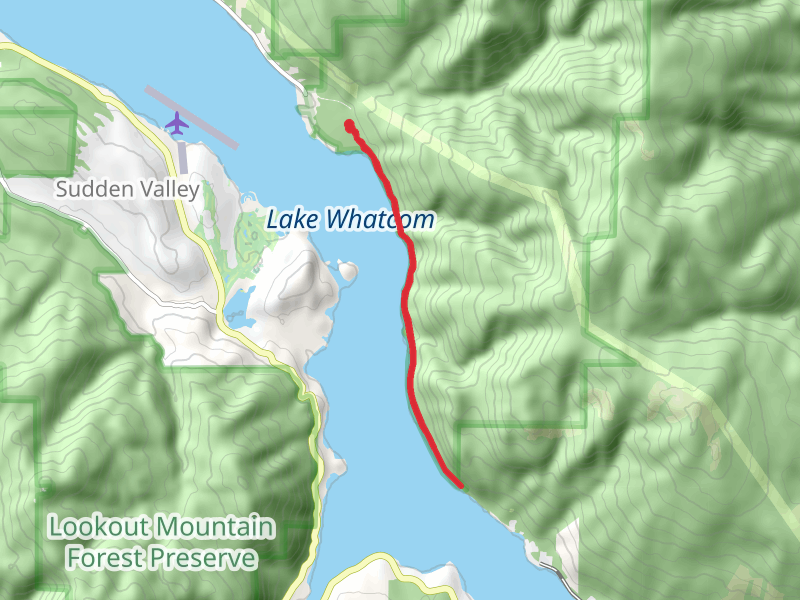 Lake Whatcom South - East side Walk