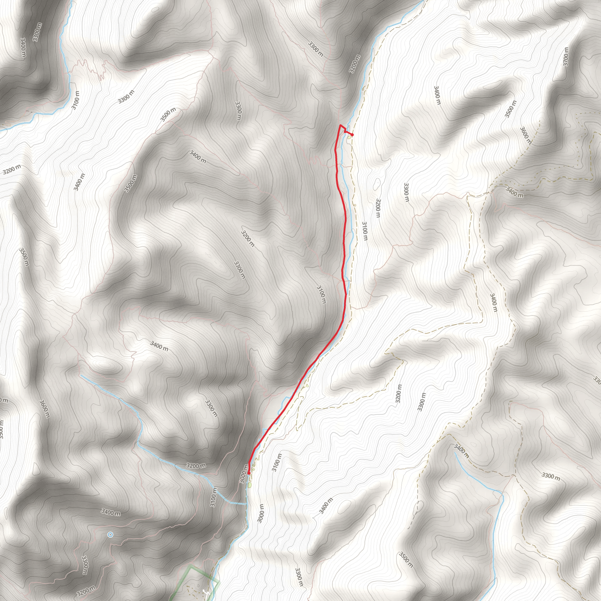Cement Creek Trail mobile static map