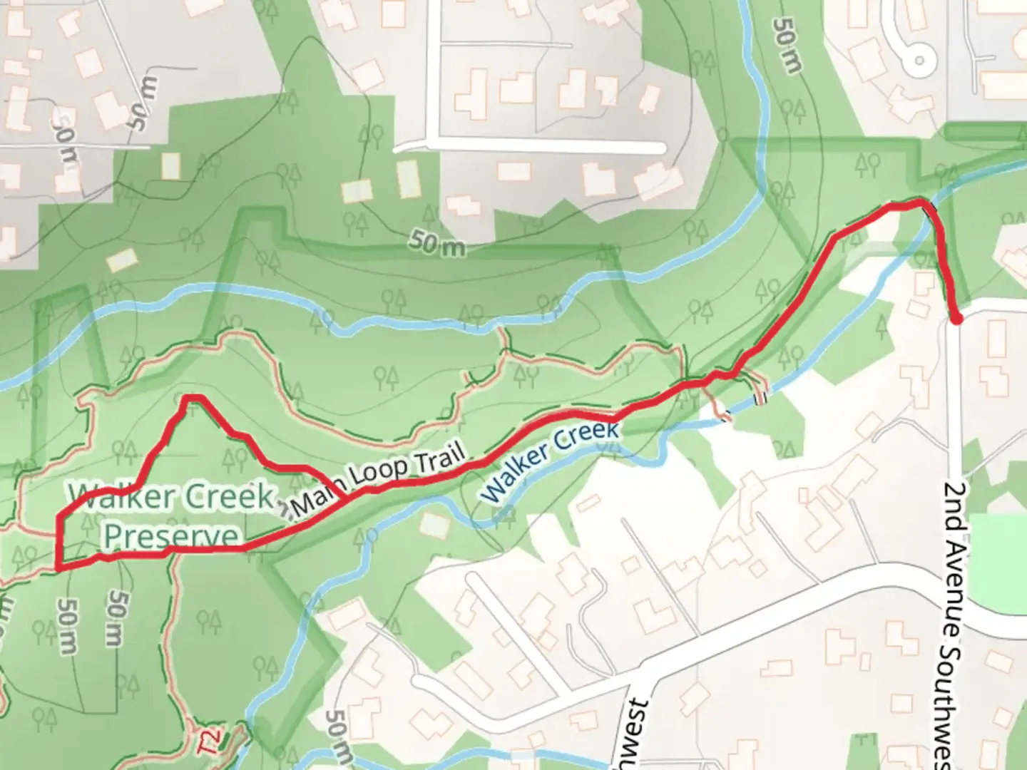 An image depicting the trail Main Loop Trail and its surrounding area.