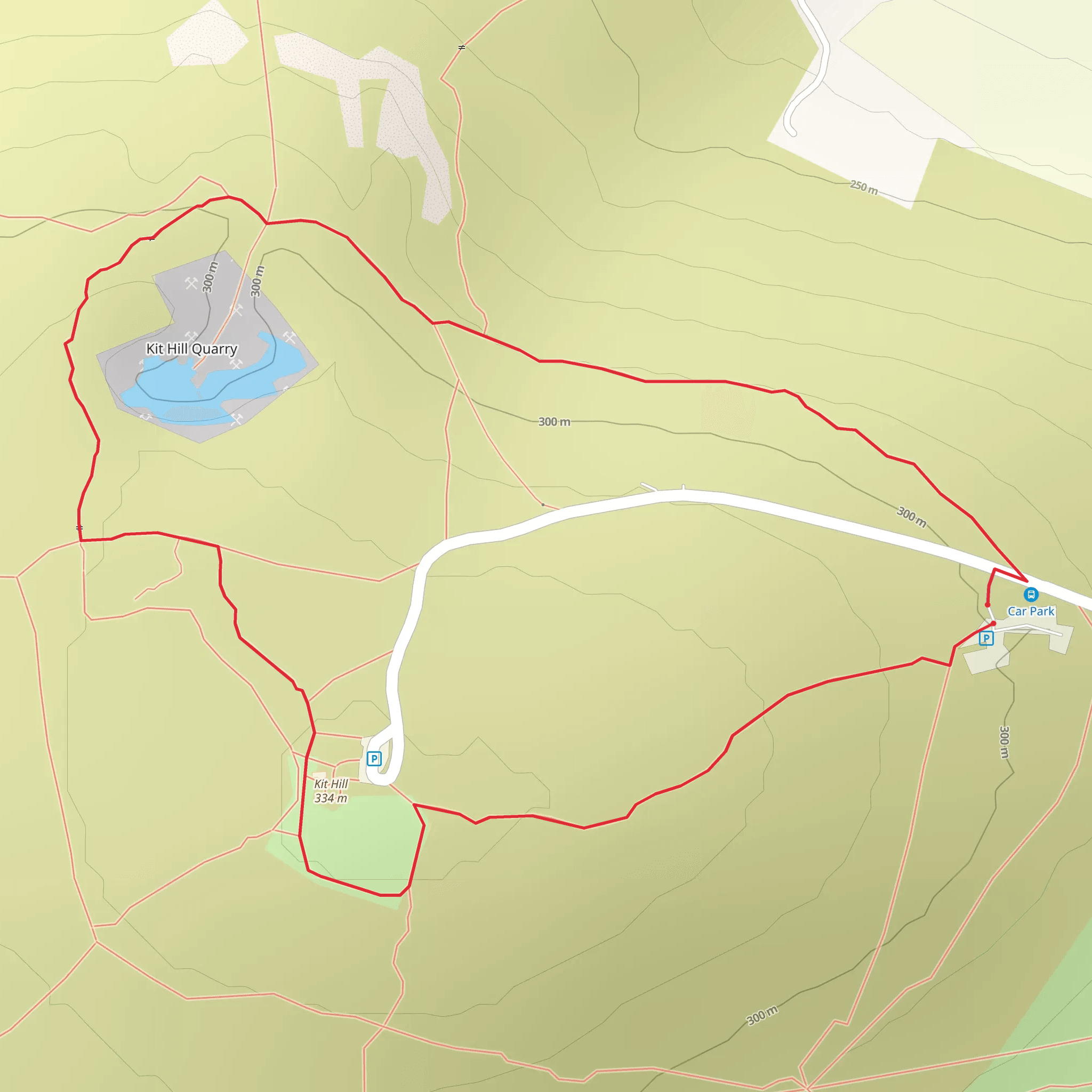 Kit Hill Loop mobile static map