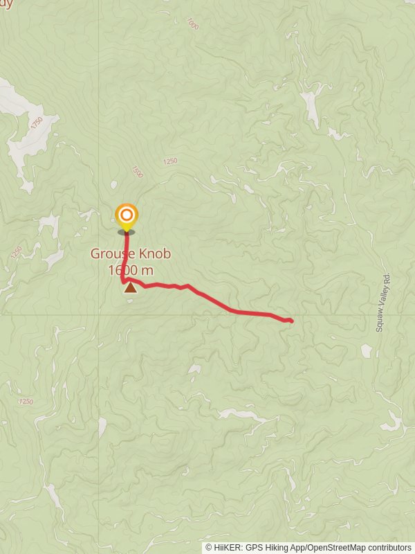 Grouse Knob Trail mobile static map