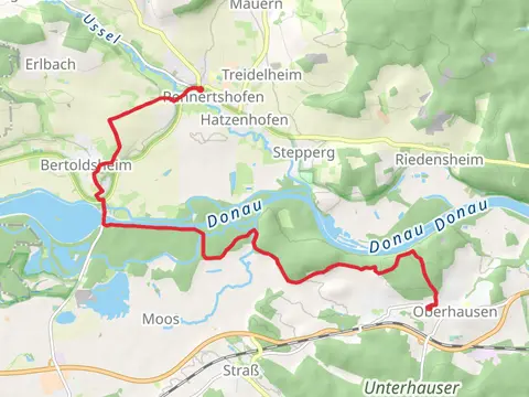 Rennertshofen to Oberhausen via Urdonautalsteig