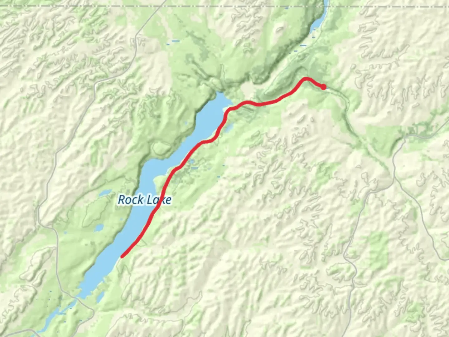 An image depicting the trail Palouse to Cascades State Park Trail from Hole-in-the-Ground Road and its surrounding area.