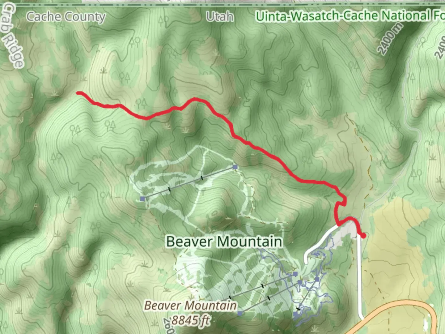 An image depicting the trail Long Hollow Walk and its surrounding area.
