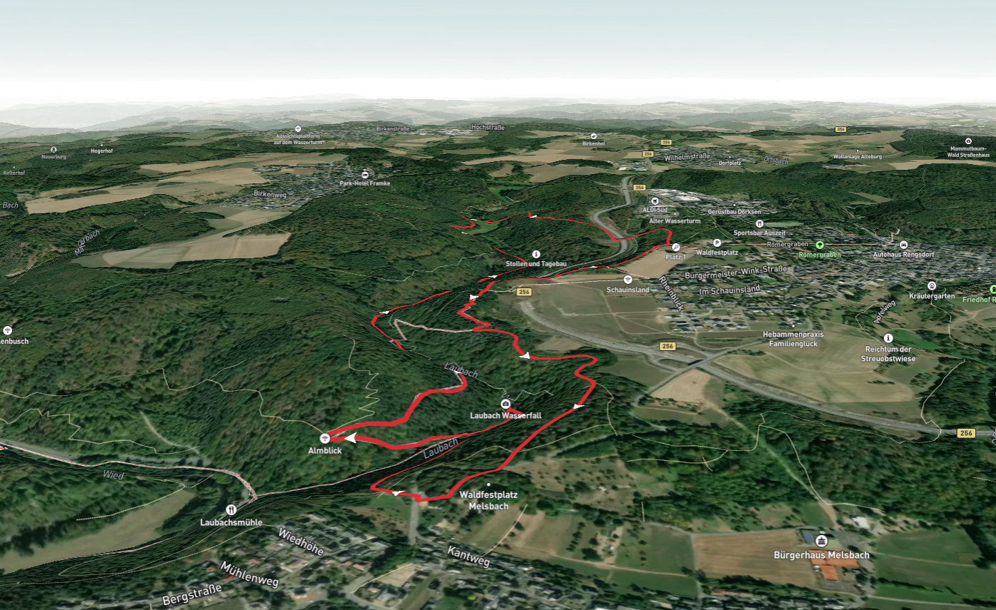 Laubach Wasserfall and Almblick via Waeller Toue Klosterweg