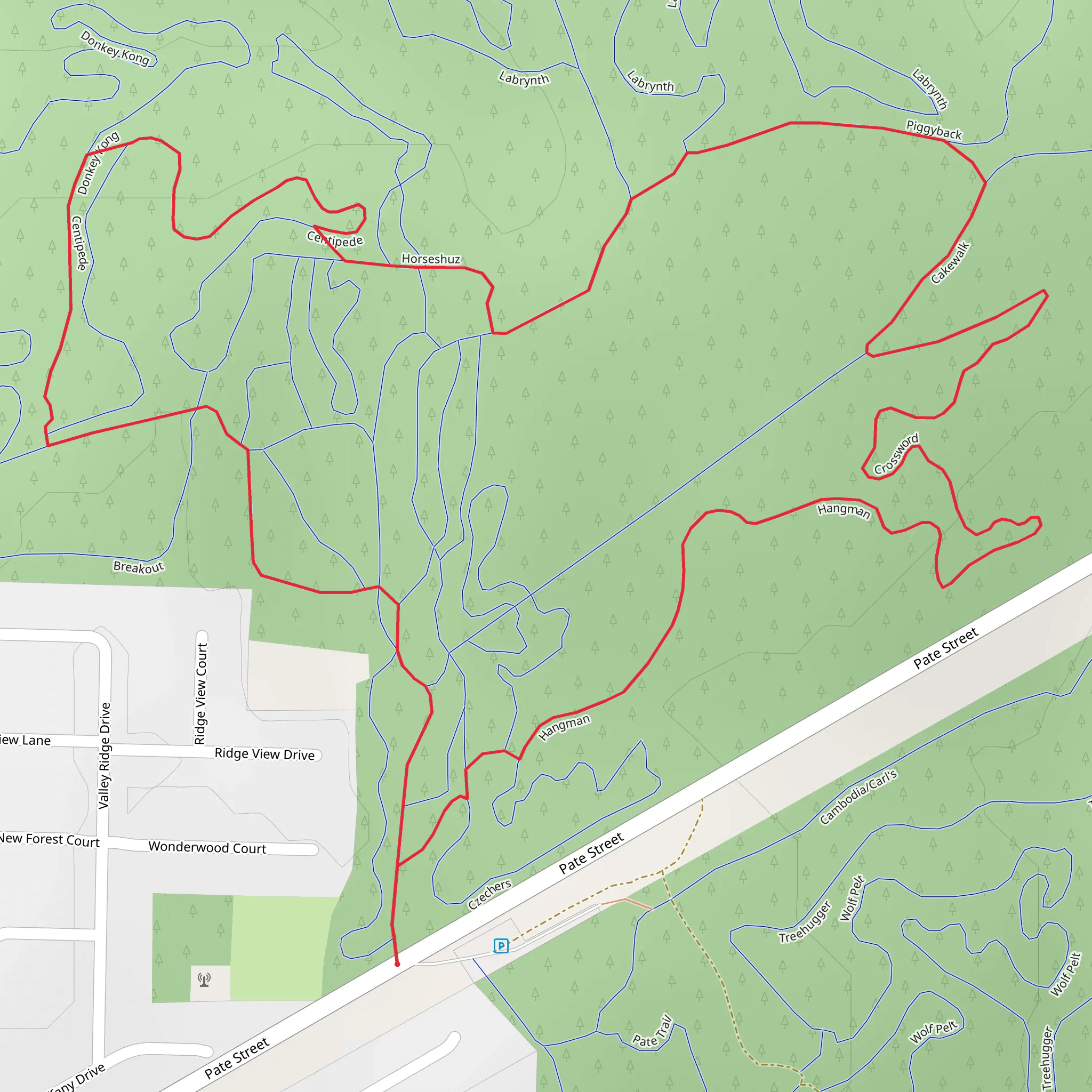 Pate Street Loop - North mobile static map