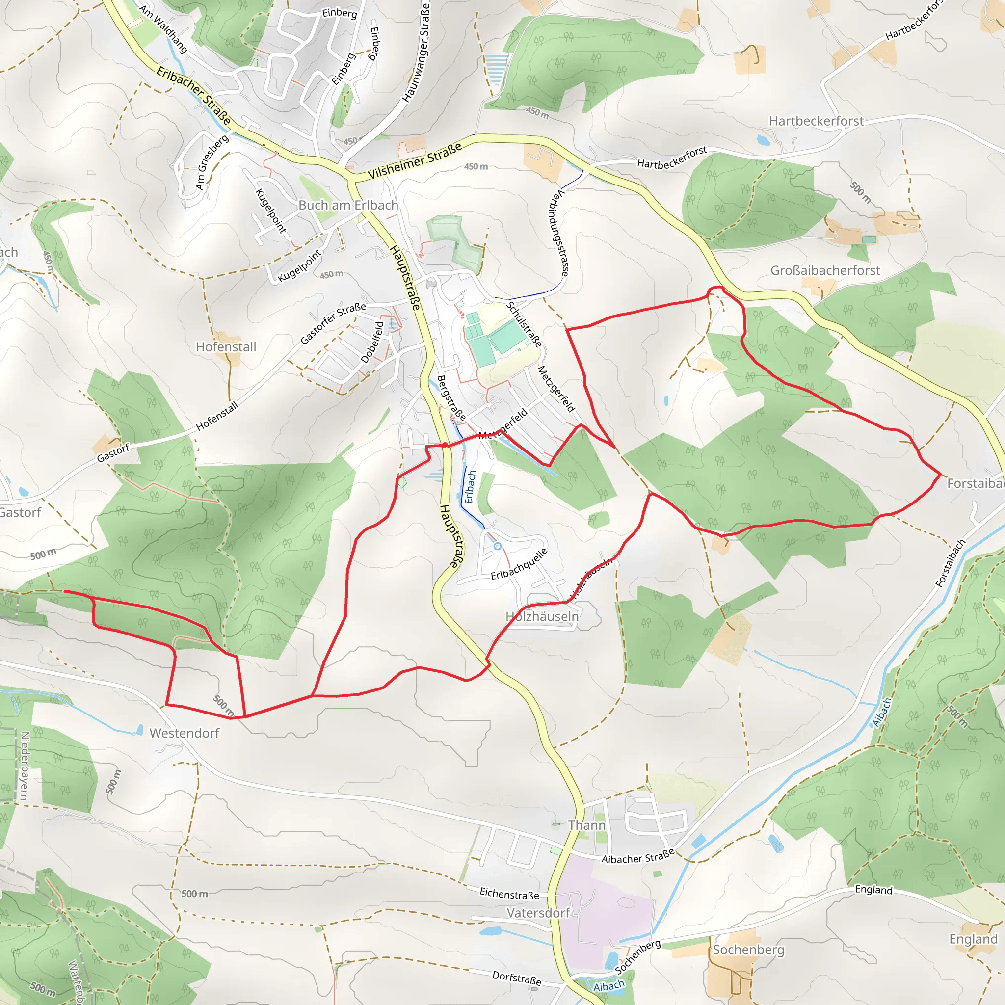 Holzhäuseln Loop mobile static map