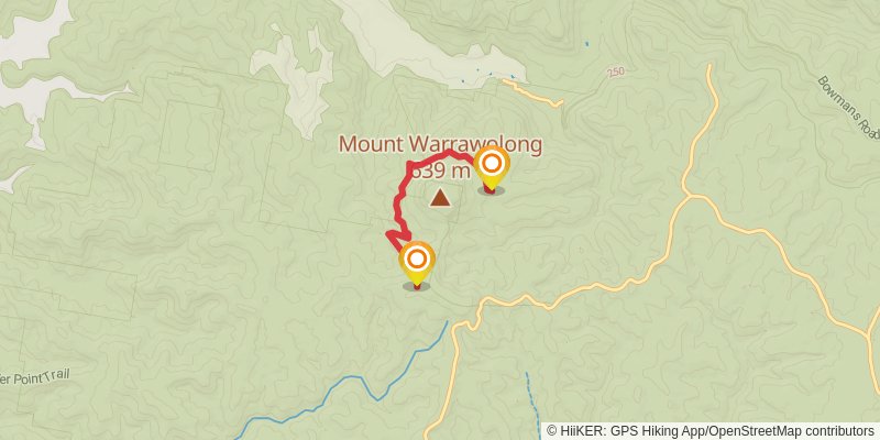 The Great North Walk alt 4 Map