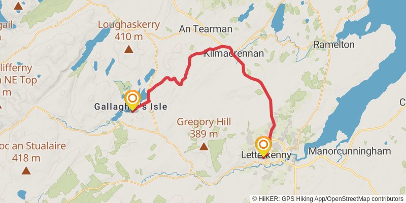 Slí Cholmcille stage 8 Map
