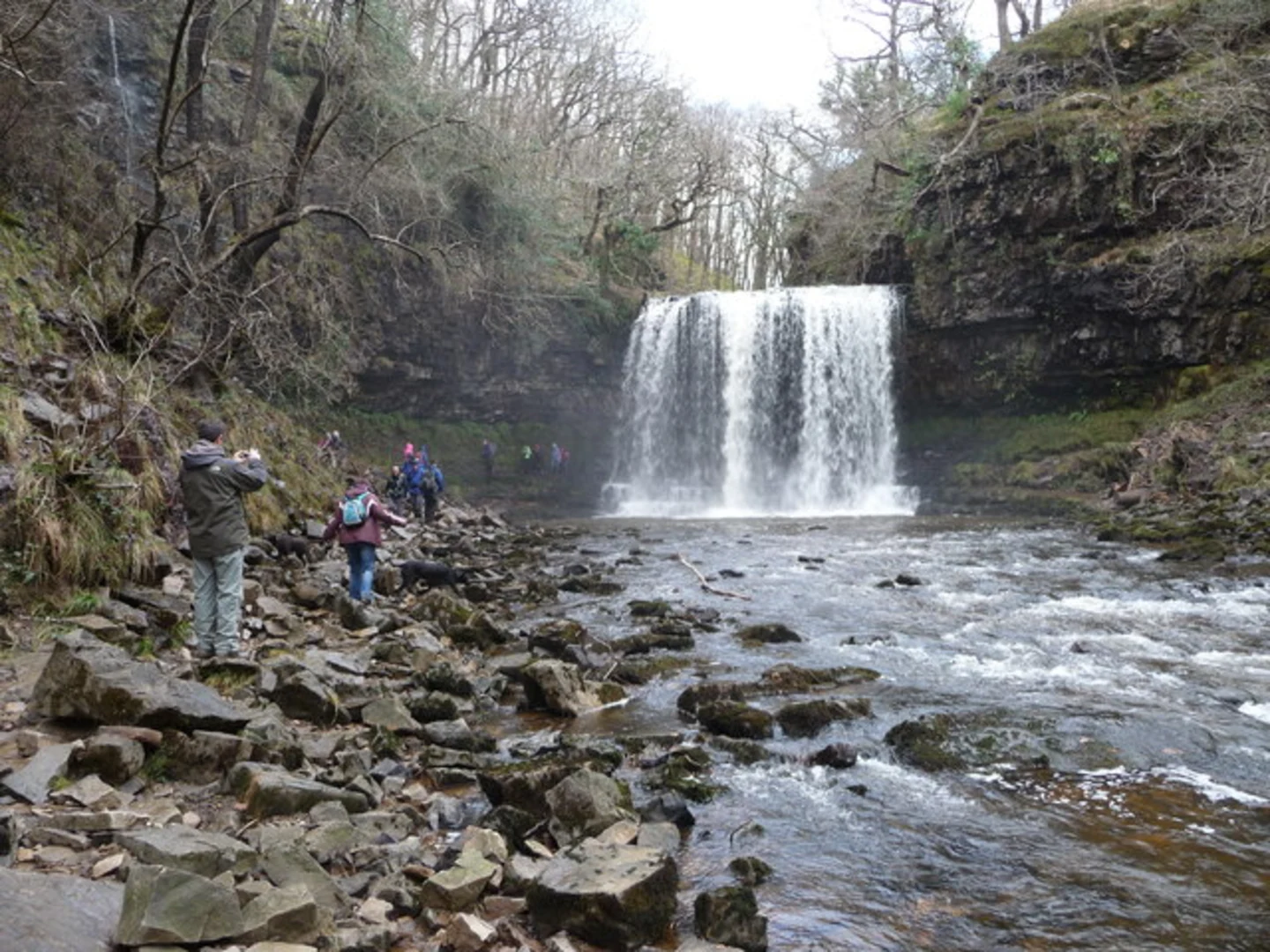 An image depicting the trail Waterfalls Walk from near Ystradfellte and its surrounding area.
