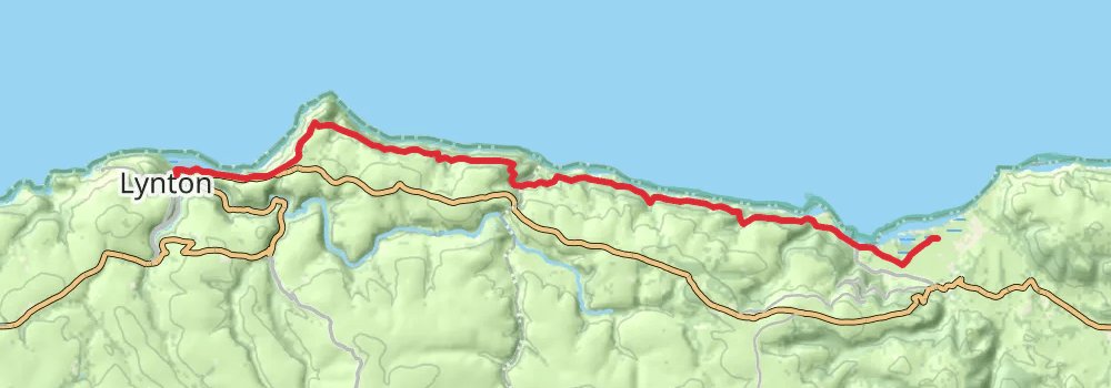 South West Coast Path stage 2 Map
