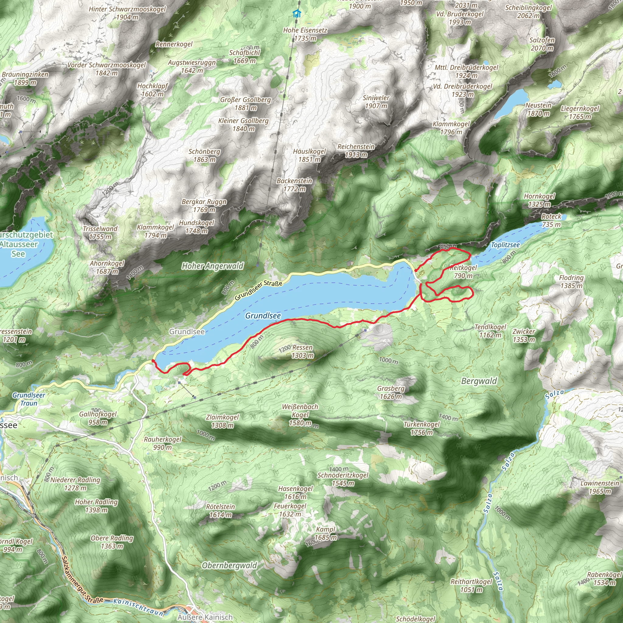 Geotrail Grundlsee mobile static map