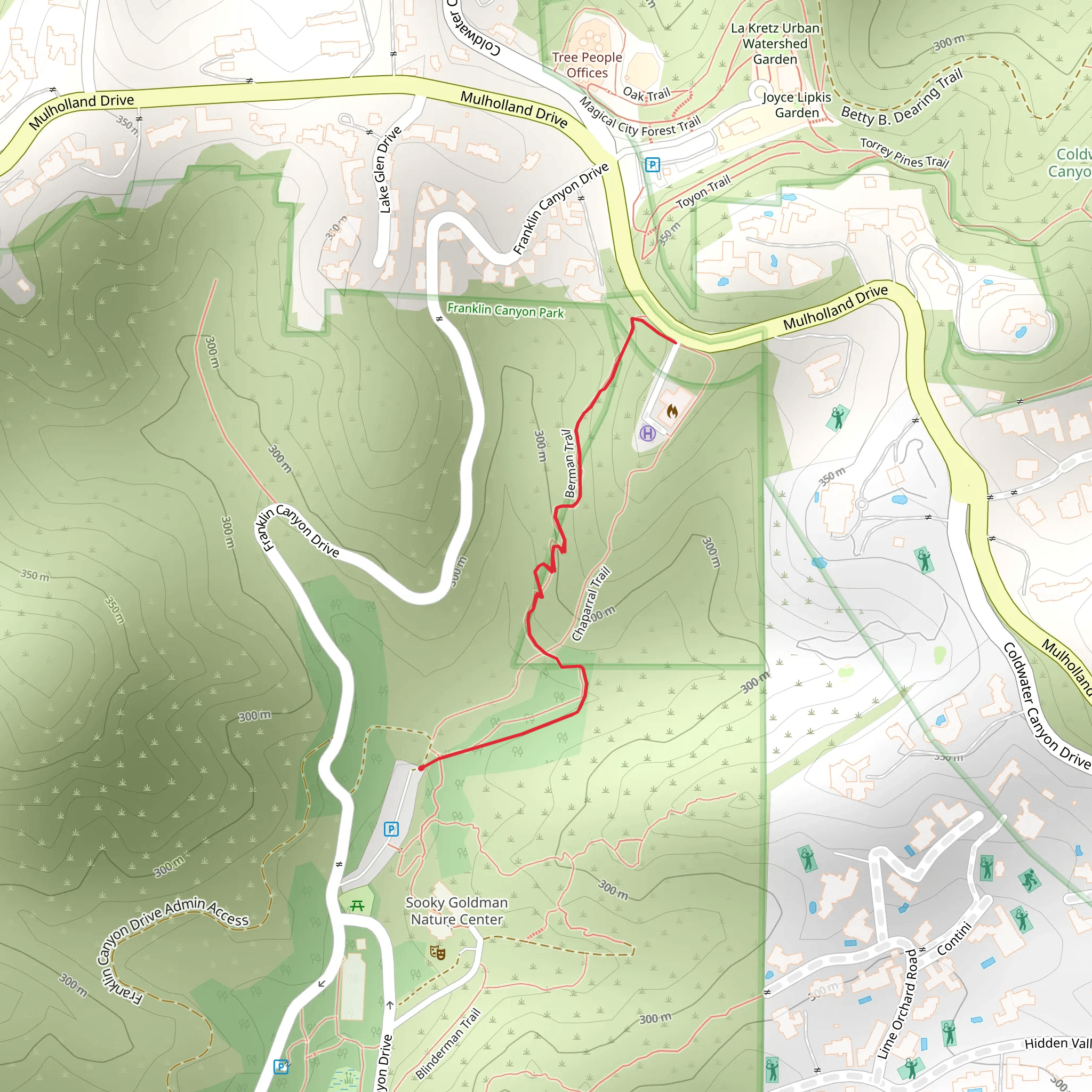 Bermaan Trail mobile static map