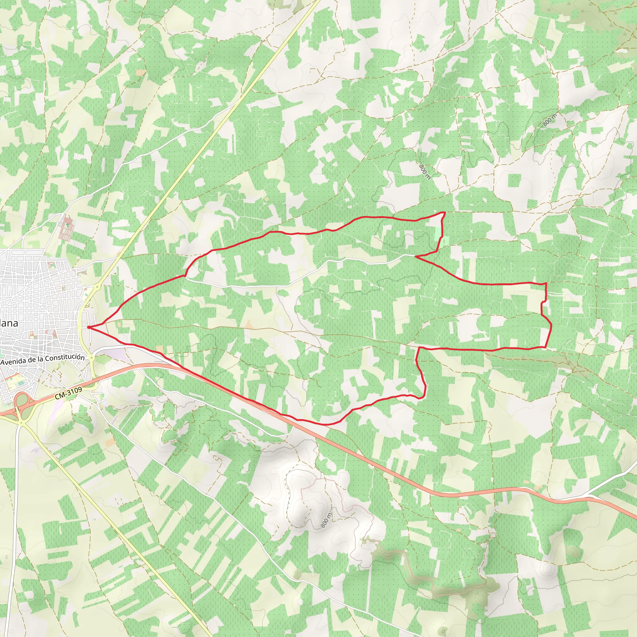 Trail of the Huts PR CR 15 mobile static map
