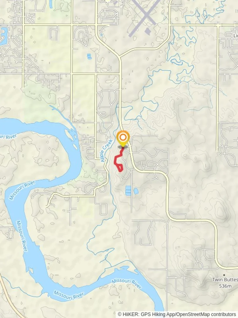 An image depicting the trail Bluff Trail and its surrounding area.