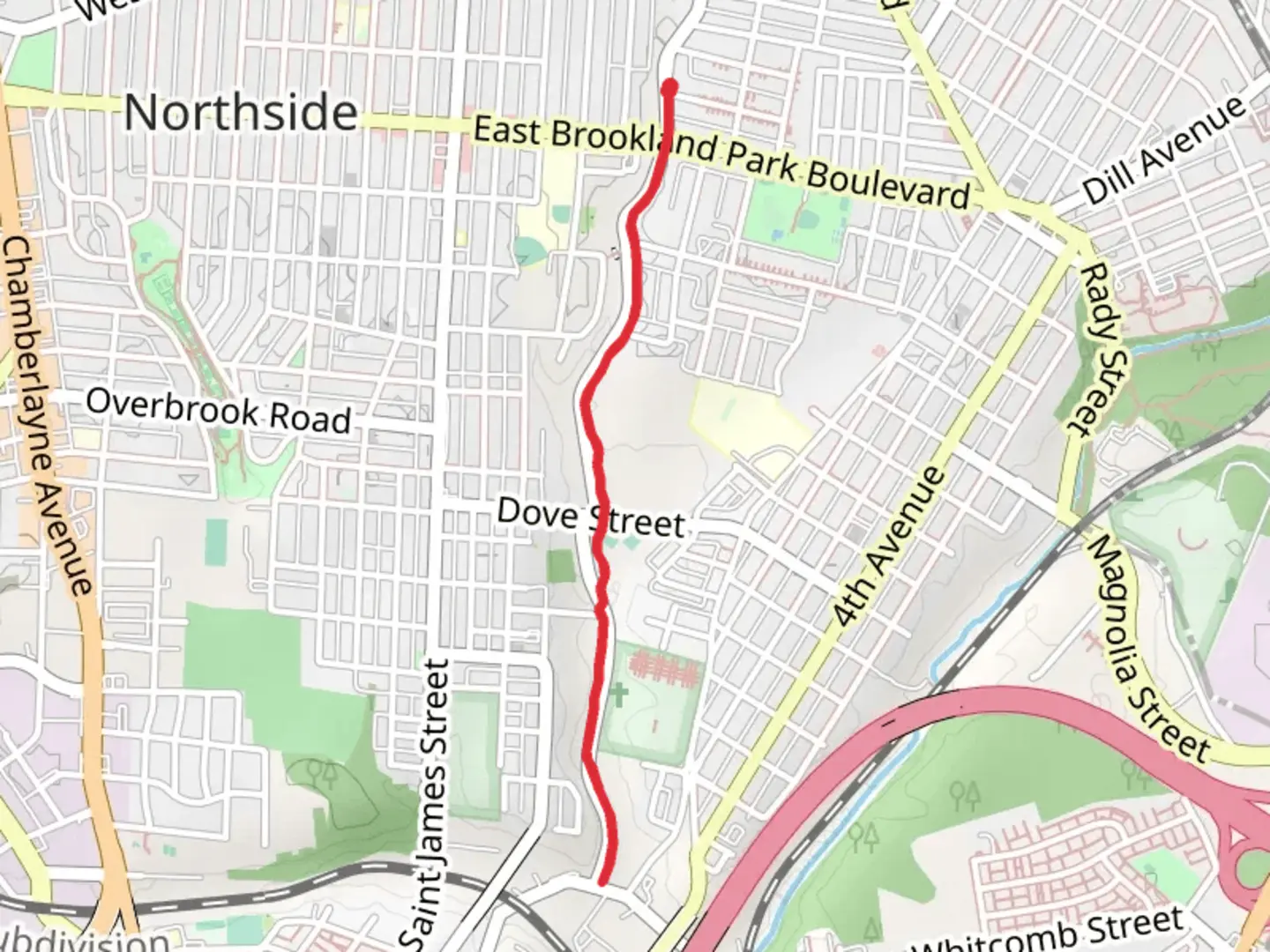 An image depicting the trail Cannon Creek Greenway and its surrounding area.