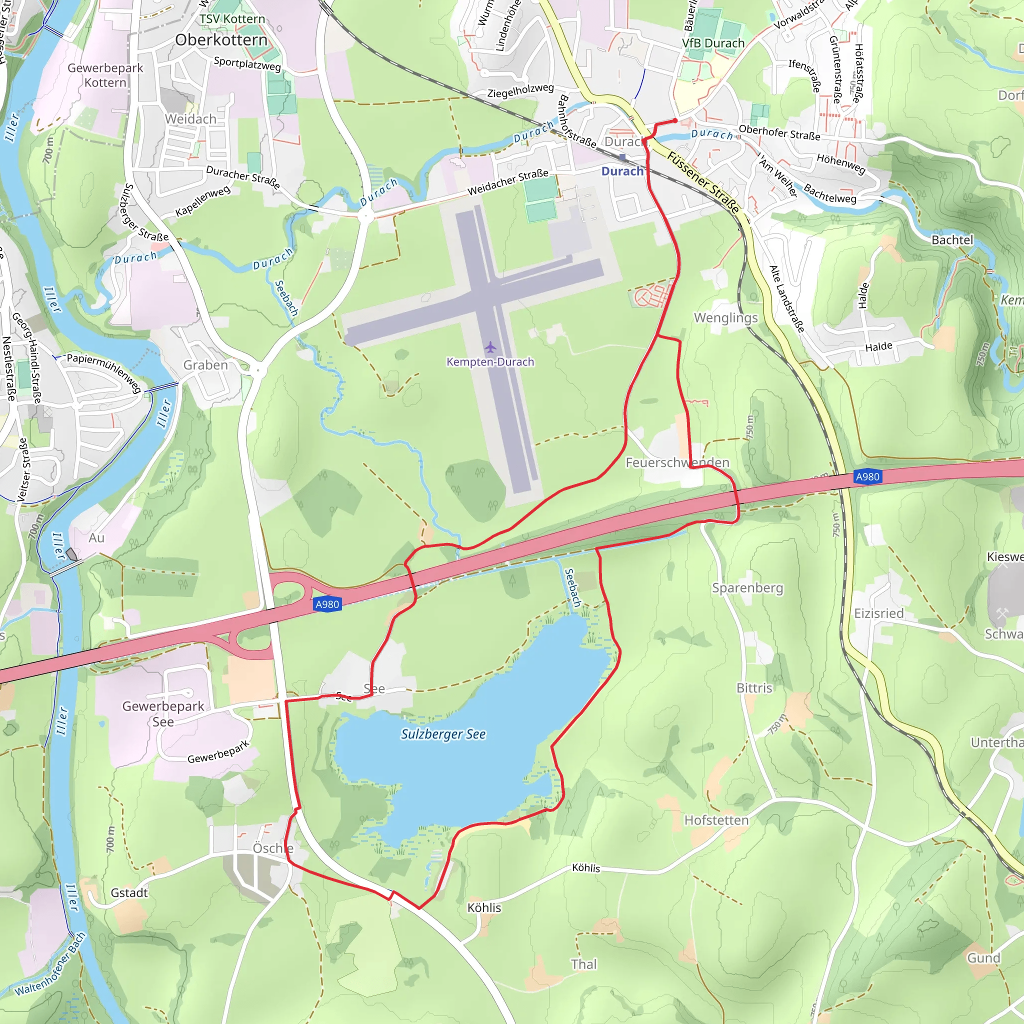 Sulzberger See via Runde mobile static map