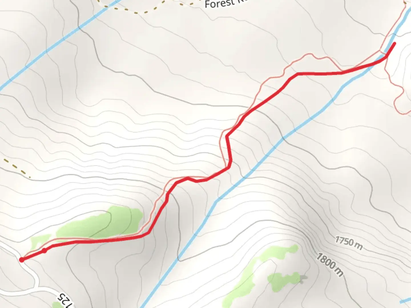 An image depicting the trail Drop Creek Spur Trail and its surrounding area.