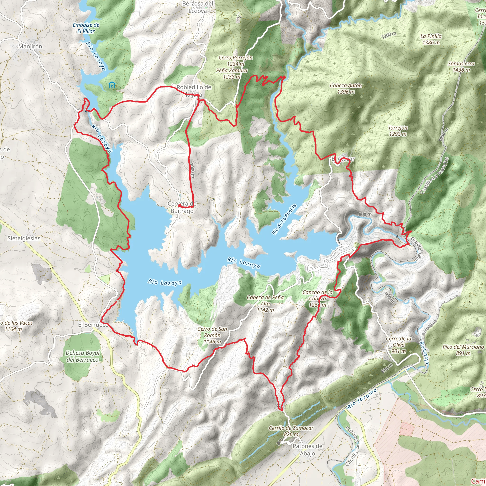 GR 300 Senda de Genaro mobile static map