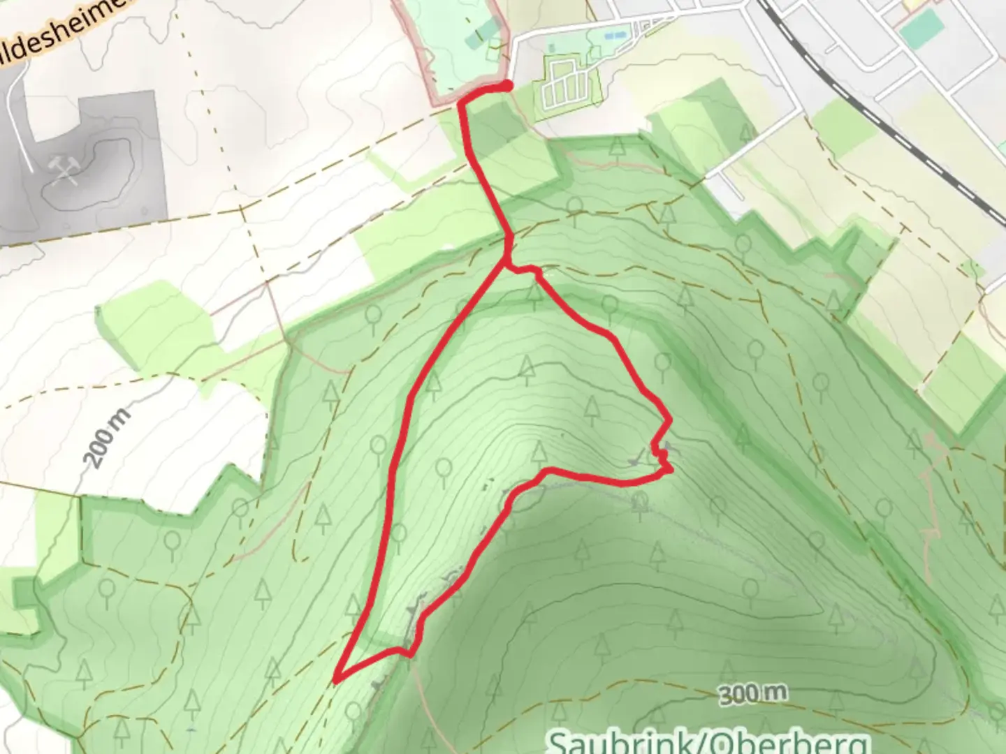 An image depicting the trail Teufelsküche, Fahnenstein and Adam und Eva Loop and its surrounding area.