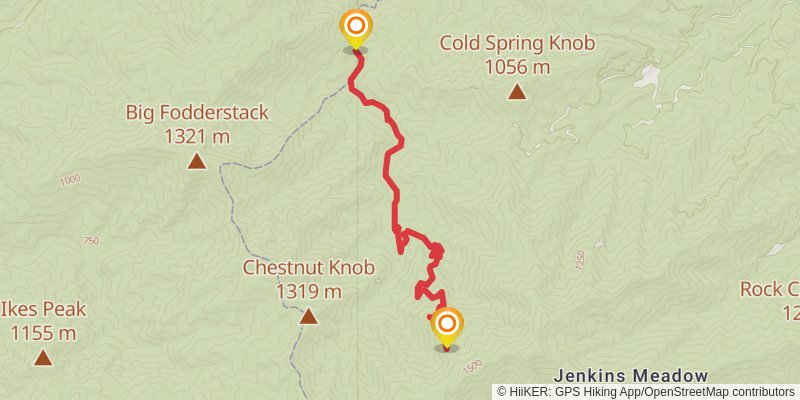 Slickrock Creek Trail stage 2 Map
