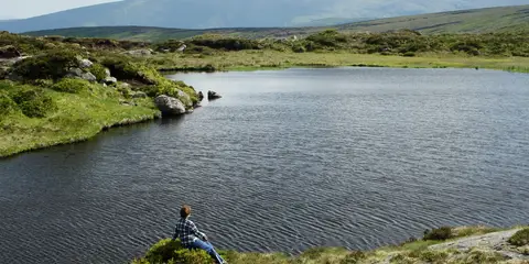 An image depicting the trail Lough Firrib - Arts Cross and its surrounding area.