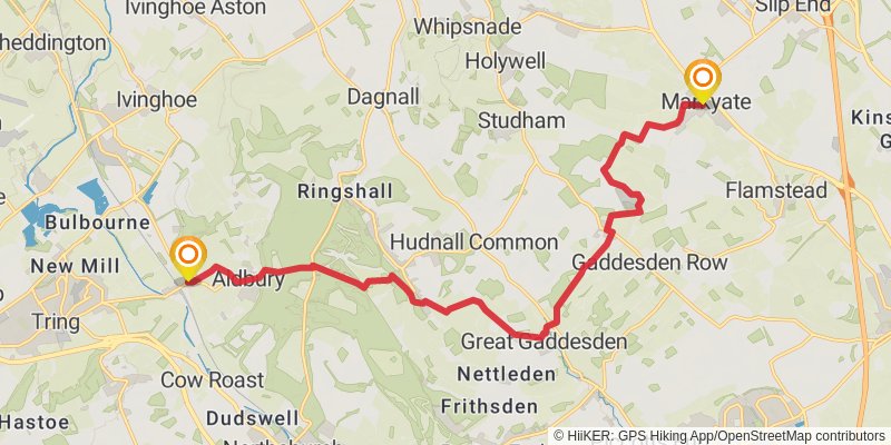 Hertfordshire Way stage 5 Map
