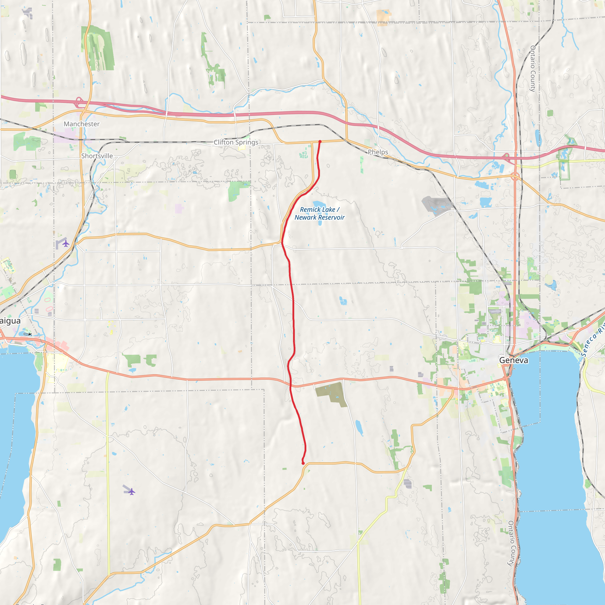 Ontario Pathways Rail Trail mobile static map