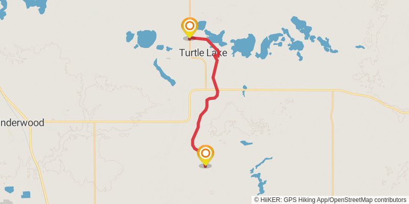 North Country Trail - North Dakota stage 3 Map