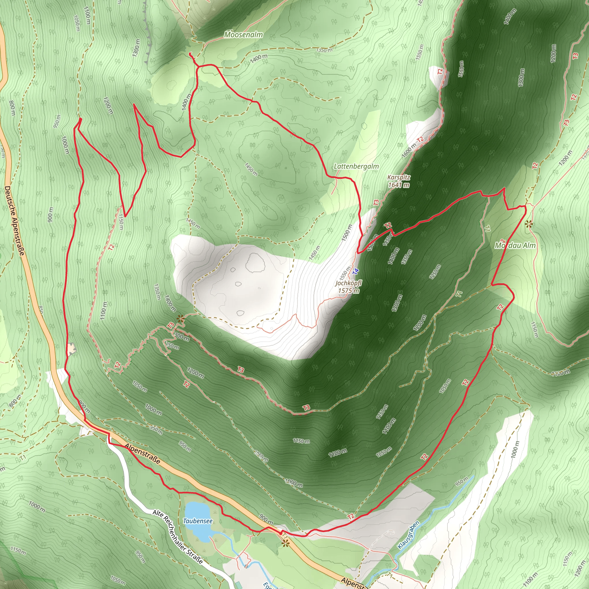 AV Weg and Almerlebnispfad Loop mobile static map