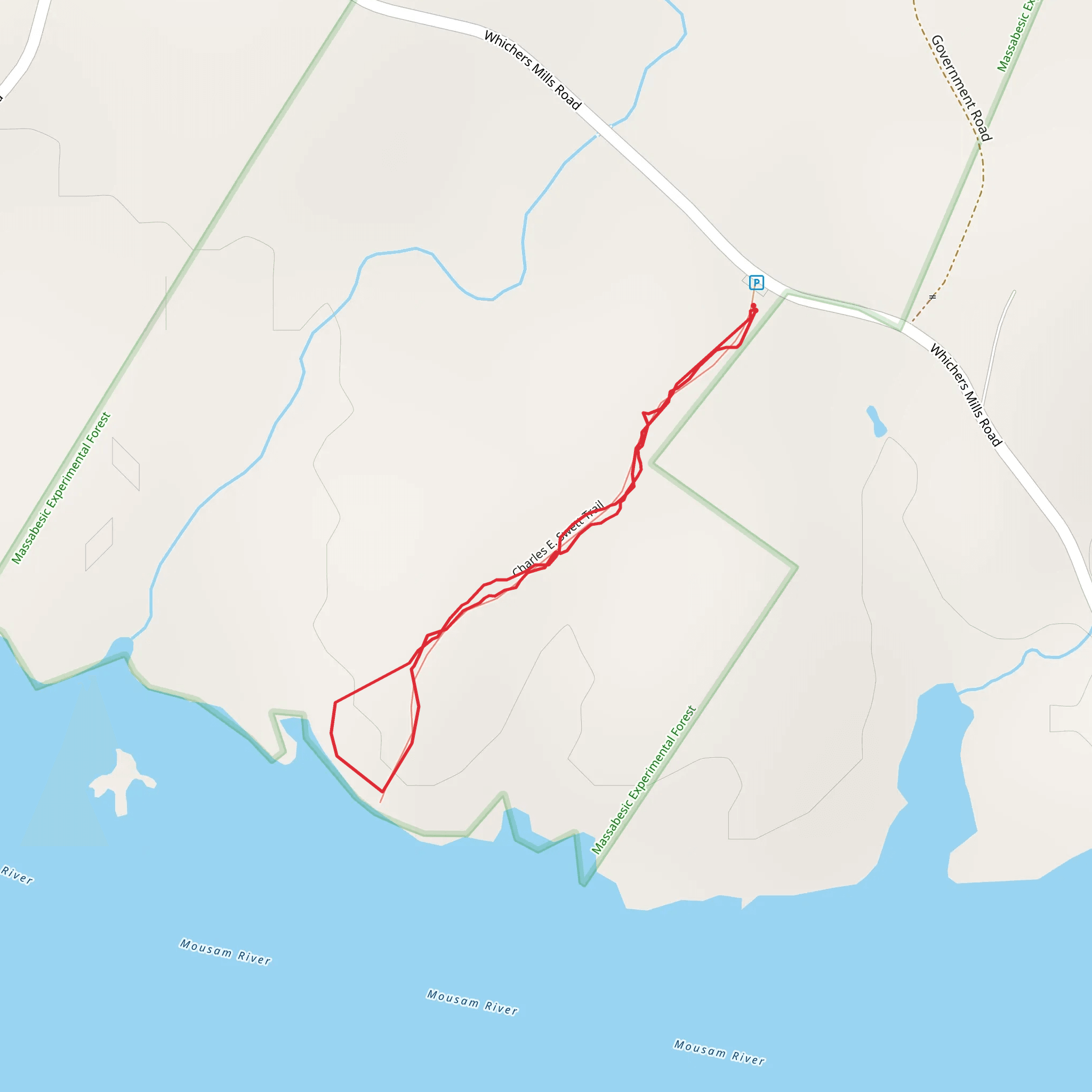 Estes Lake from Whichers Mills Road mobile static map