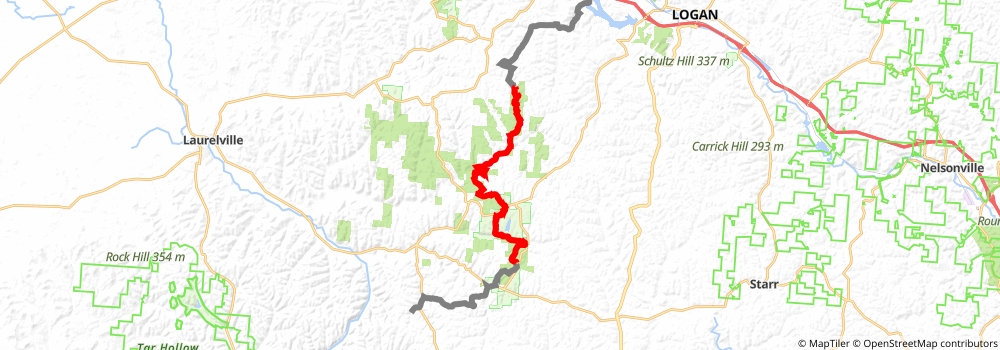 American Discovery Trail South Route stage 59 Map