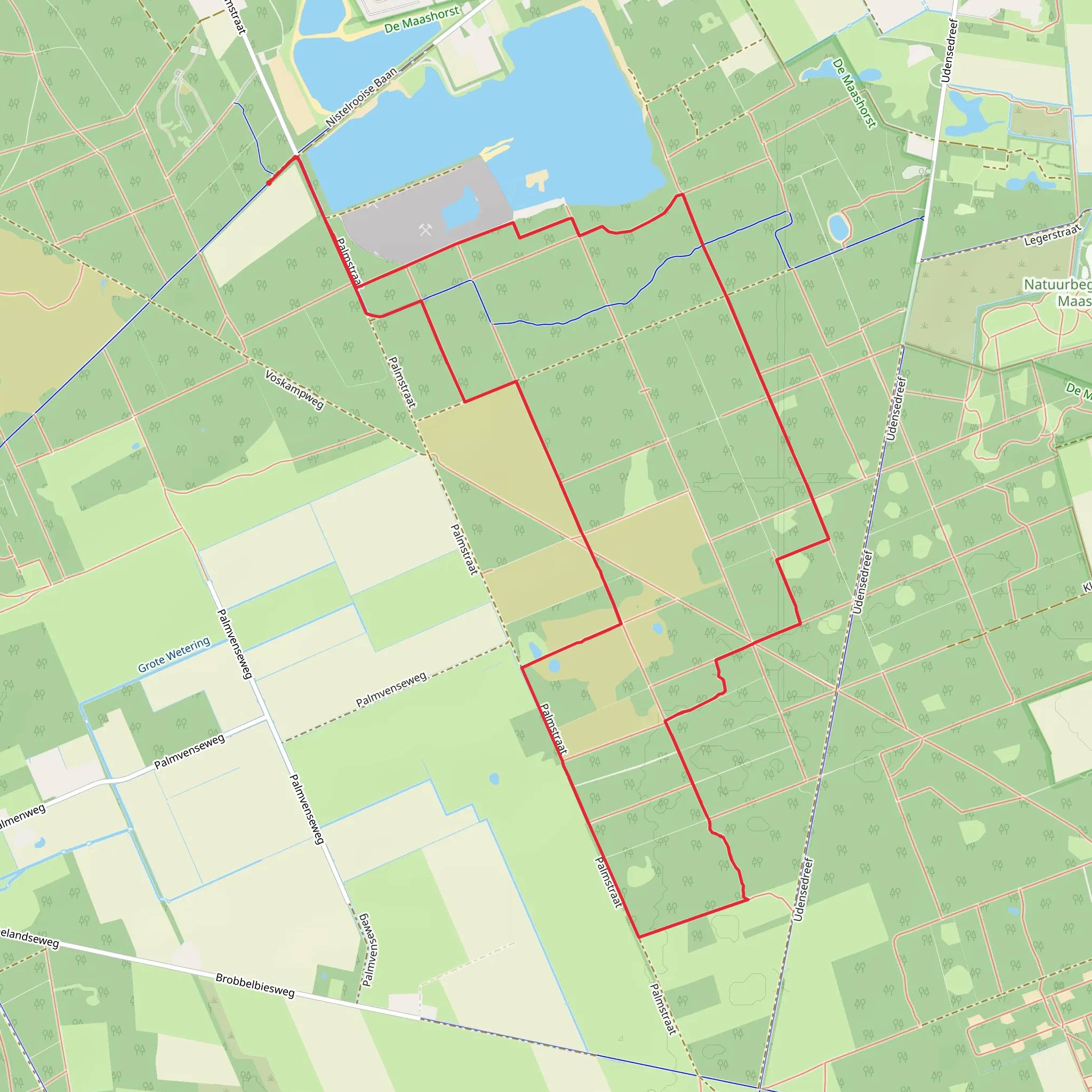 Zandwinning and Schaijksche Loop mobile static map
