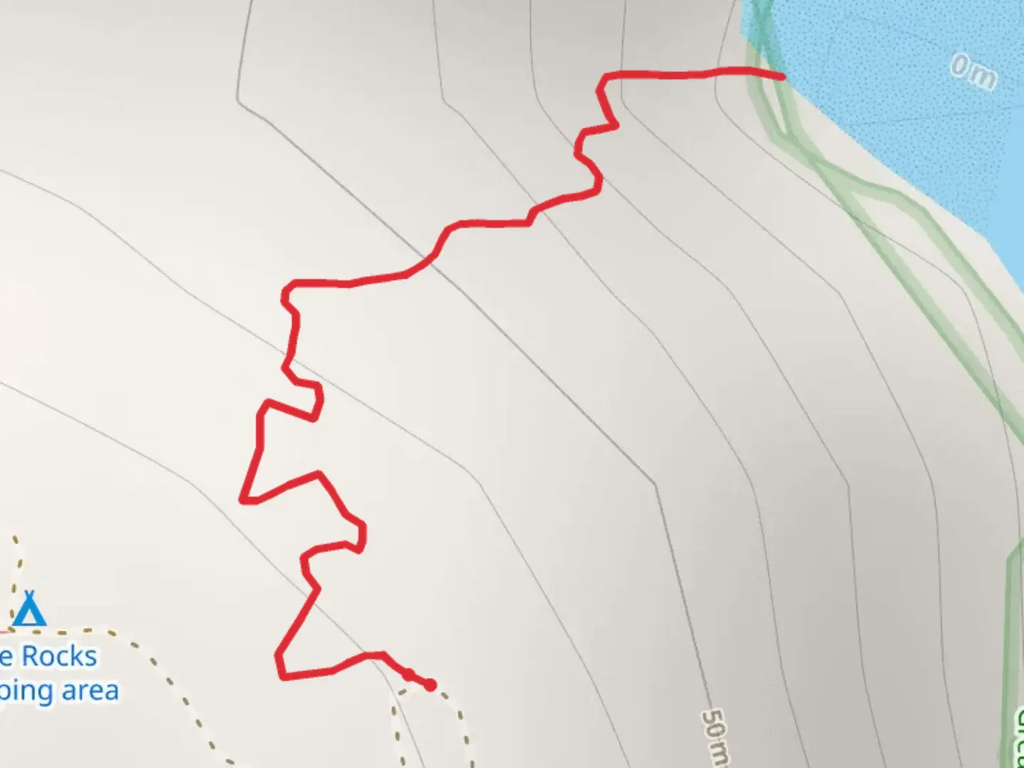 An image depicting the trail Little Five Rocks Beach Track and its surrounding area.