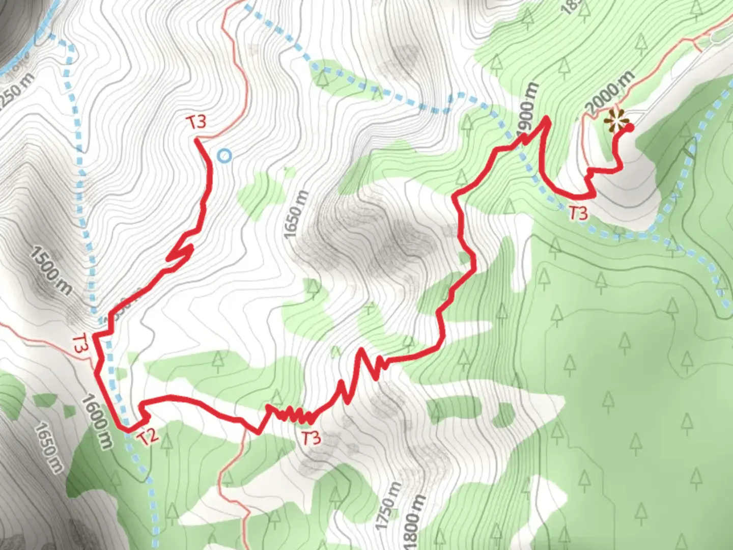 An image depicting the trail Hermit Trail - West Rim Drive and its surrounding area.