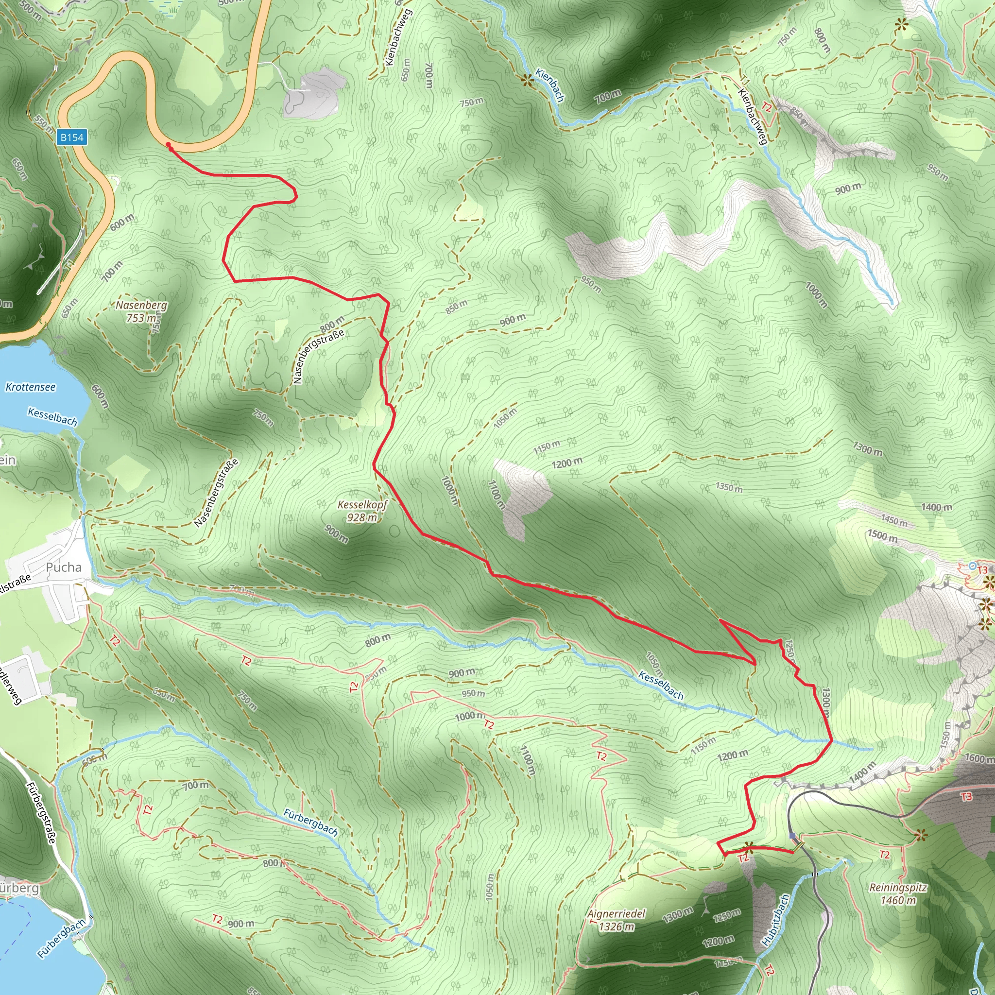 Schafbergalm Hike mobile static map