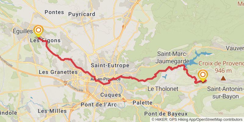 Camino Menton-Candanchu via Arles stage 17 Map
