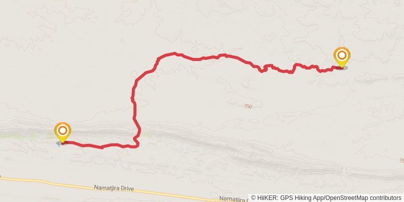 Larapinta Trail stage 7 Map