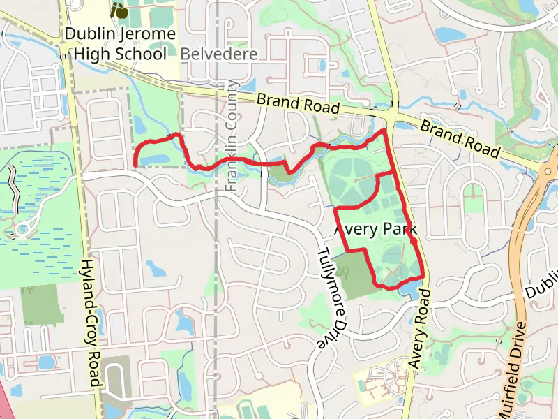 Avery Park and Bishop's Run Park Walk