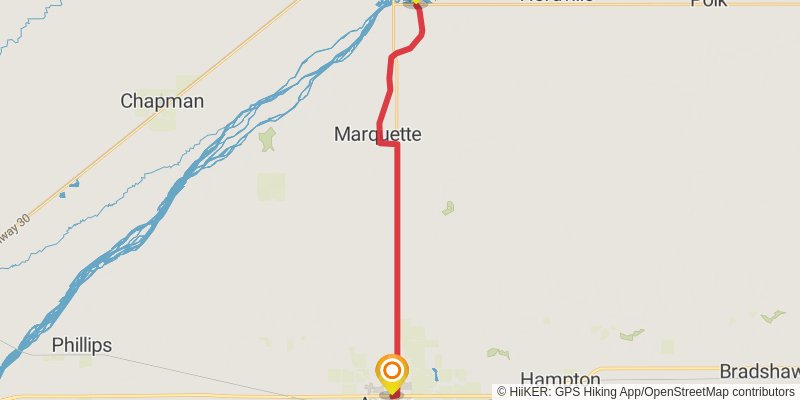 American Discovery Trail North Route stage 180 Map