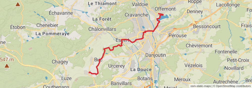 Camino Strasbourg-Saint Jean Pied de Port via Le Puy alt 5 Map