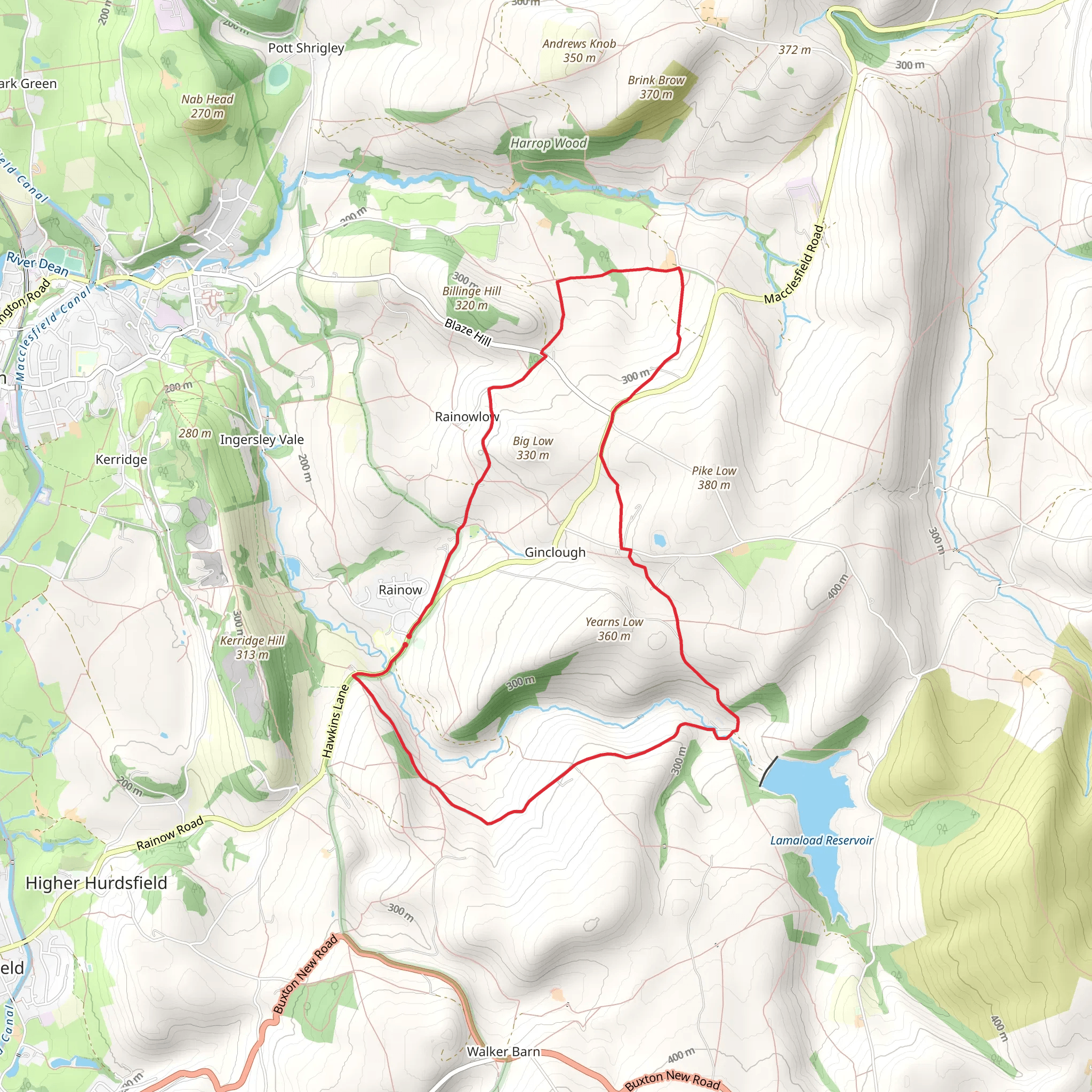Rainow Circular mobile static map