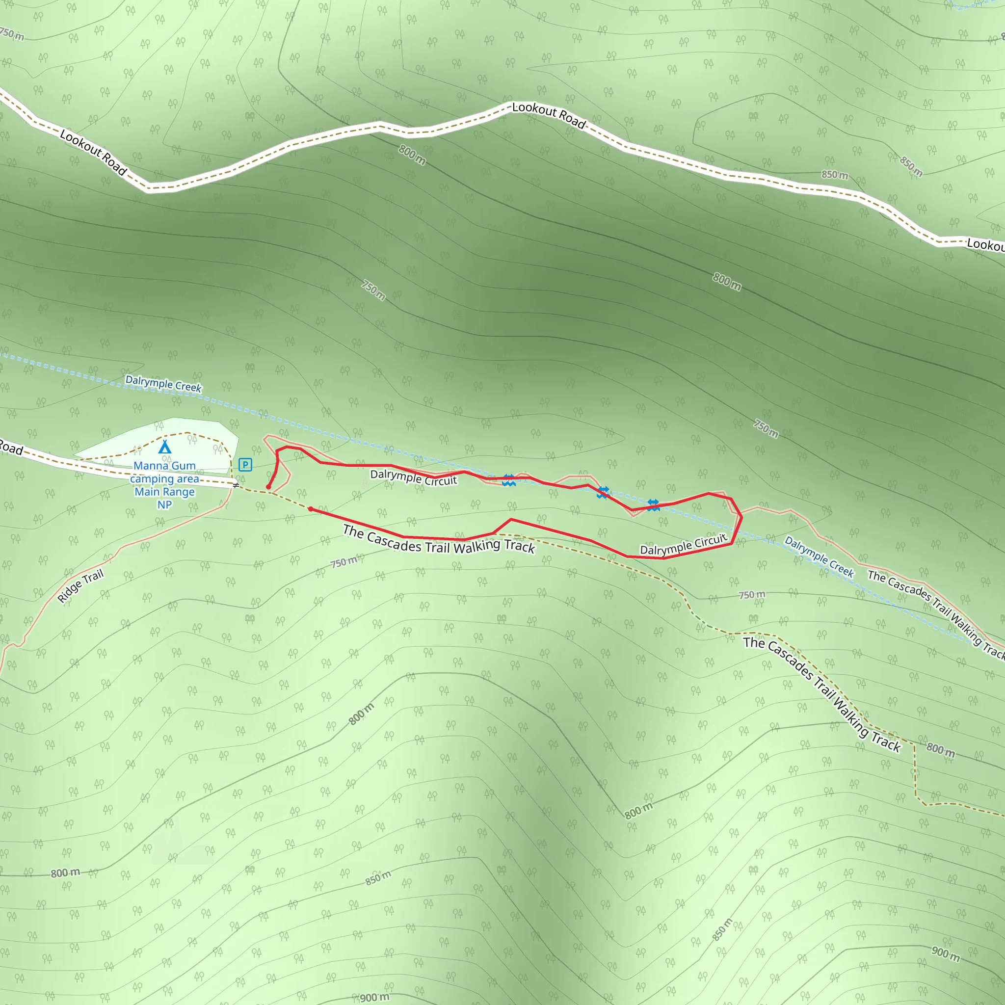 Dalrymple Circuit Track mobile static map
